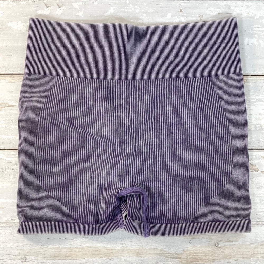 Purple Ribbed Workout 2 Piece Set - Picture 6 of 7
